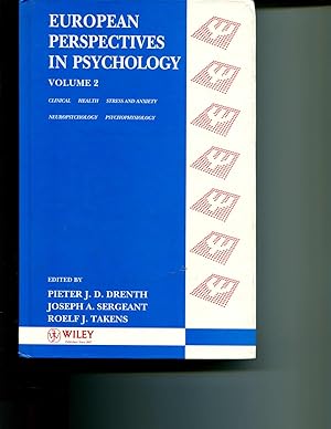 Immagine del venditore per European Perspectives in Psychology , Clinical Health Stress and Anxiety Neuropsychology Psychophysiology (European Perspectives in Psychology Vol. 2) (Volume 2) venduto da Orca Knowledge Systems, Inc.