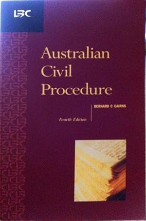 Immagine del venditore per Australian Civil Procedure venduto da Book Realm