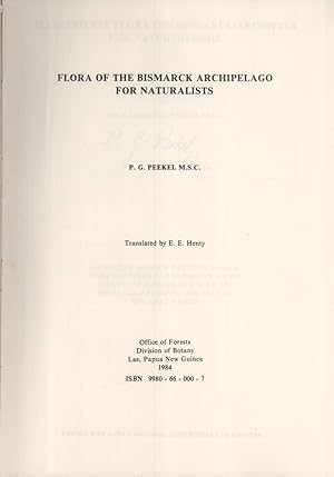 Imagen del vendedor de Flora of the Bismarck Archipelago for Naturalists a la venta por Masalai Press