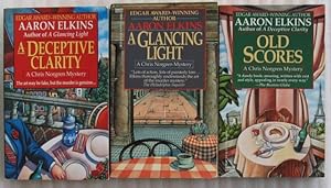Seller image for Chris Norgren series: book one - A Deceptive Clarity; book two - A Glancing Light; book three - Old Scores -the complete 3 book set "Chris Norgren" series for sale by Nessa Books