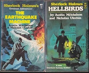Sherlock Holmes grouping: book 1 - The Earthquake Machine; book 2 - Hellbirds -(two soft covers)