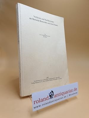 Vorfahren und Nachkommen der Herforder Bonorden und ihrer Frauen Sonderdruck aus ,,Deutsches Fami...