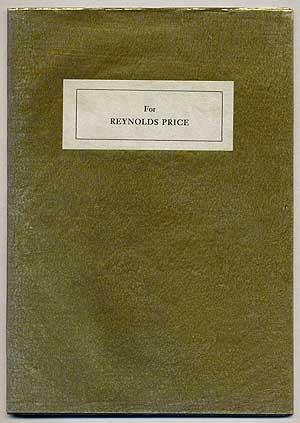 Seller image for For Reynolds Price 1 February 1983 for sale by Between the Covers-Rare Books, Inc. ABAA