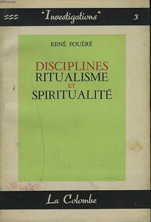 Bild des Verkufers fr DISCIPLINES. RITUALISME ET SPIRITUALITE. zum Verkauf von Le-Livre