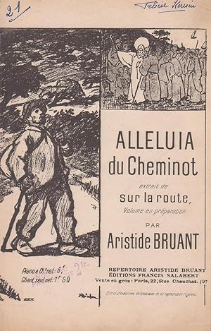 Imagen del vendedor de Partition de "Alleluia du Cheminot", chanson cre par Aristide Bruant a la venta por Bouquinerie "Rue du Bac"