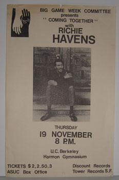 Big Game Week Presents "Coming Together" with Richie Havens, November 19, 1971.