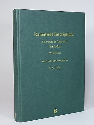 Bild des Verkufers fr Ramesside Inscriptions. Translated and Annotated: Translations. Volume III: Ramesses II, his Contemporaries. zum Verkauf von Librarium of The Hague