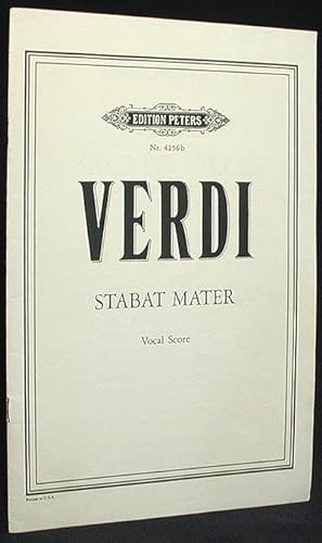 Four Sacred Pieces (Quattro Pezzi Sacri) Vocal Score: No. 2 Stabat Mater for Four-part Chorus and...