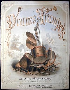 Drums & Trumpets, or A Parade in Broadway of the 7th, 22d, & 71st regiments of N.Y.S. Militia