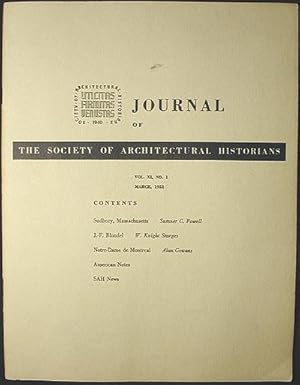 Imagen del vendedor de Society of Architectural Historians a la venta por Classic Books and Ephemera, IOBA