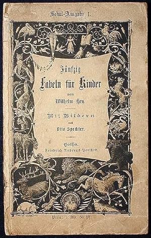 Seller image for Fnfgzig Fabeln fr Kinder In Bildern, Gezeichnet; Nebst einem ernsthaften Anhange for sale by Classic Books and Ephemera, IOBA