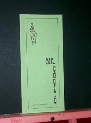 Seller image for Mr. Cogito volume 2 #2 for sale by Tree Frog Fine Books and Graphic Arts