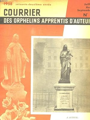 Bild des Verkufers fr COURRIER DES ORPHELINS APPRENTIS D AUTEUIL N 3 JUILLET AOUT SEPTEMBRE 1958. zum Verkauf von Le-Livre