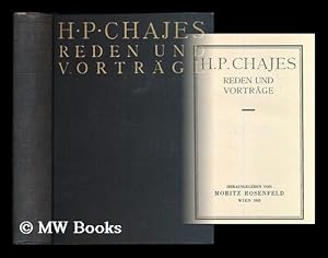 Image du vendeur pour H. P. Chajes : Reden und Vortrage / herausgegeben von Moritz Rosenfeld mis en vente par MW Books Ltd.