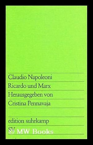 Seller image for Ricardo und Marx : Studien uber soziale Bedeutung u. formale Probleme wirtschaftswiss. Theoriebildung for sale by MW Books