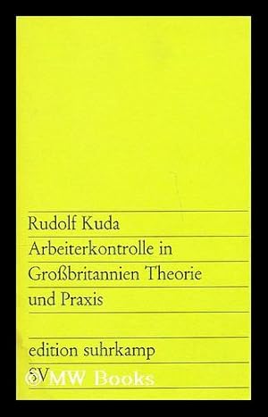 Seller image for Arbeiterkontrolle in gro britannien Theorie und Praxis for sale by MW Books