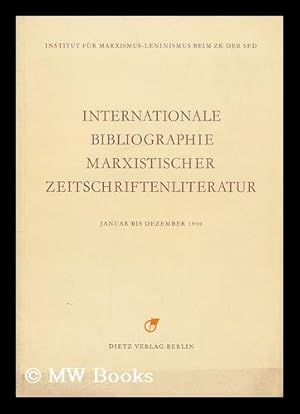 Seller image for Internationale Bibliographie Marxistischer Zeitschriftenliteratur : Januar bis Dezember 1959 for sale by MW Books