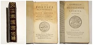 Seller image for Pierre-Juste Sautel (Petro Justo Sautel) / Gabriel Madelenet: Lusus poetici allegorici, sive elegiae oblectandis animis, et moribus informandis accommodatae. In tres Libros aut Decurias tributae. Autore P. Petro Justo Sautel, Societatis Jesu. Miteingebunden: rielis Madeleneti Carmina nova editio auctior. for sale by Antiquariat an der Uni Muenchen