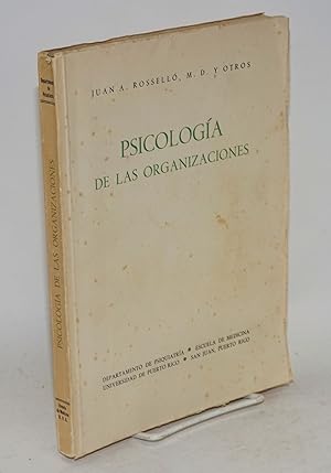 Seller image for Psicologa de las organizaciones for sale by Bolerium Books Inc.