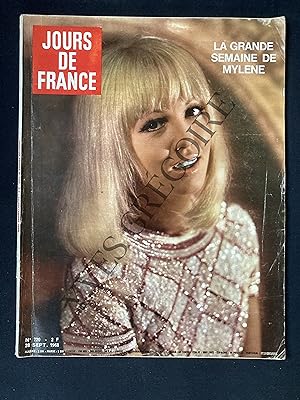 JOURS DE FRANCE-N°720-28 SEPTEMBRE 1968-MYLENE DEMONGEOT