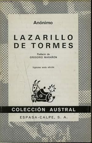 Imagen del vendedor de LAZARILLO DE TORMES a la venta por Le-Livre
