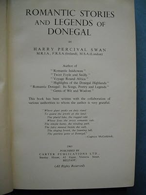 Romantic Stories and Legends of Donegal