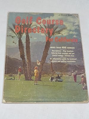 Seller image for Golf Course Directory for California for sale by Antiquarian Golf