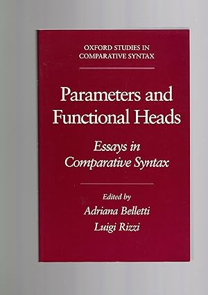Seller image for PARAMETERS AND FUNCTIONAL HEADS Essays in Comparative Syntax for sale by Books for Amnesty, Malvern