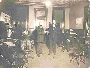 Al Barry, Owego, NY; b&w photograph showing interior of Sheriff's office