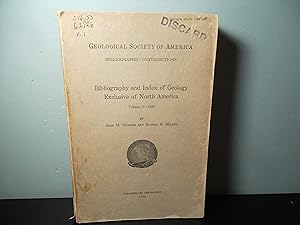 Geological Society of America - Bibliography and Index of Geology Exclusive of North America Volu...