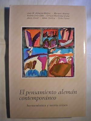 Image du vendeur pour El pensamiento alemn contemporneo. Hermenetica y teora crtica. mis en vente par Librera Antonio Azorn