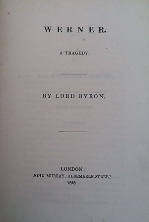 [Byron, Lord] Werner, A Tragedy