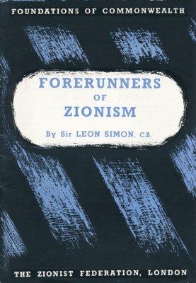 Forerunners of Zionism.