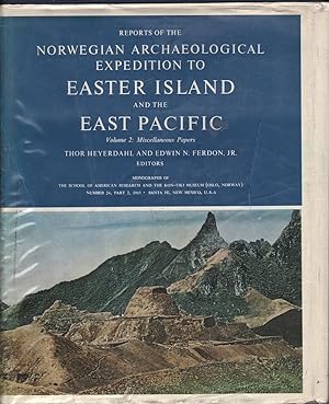 Reports of the Norwegian Archaeological Expedition to Easter Island and the East Pacific Volume 2...