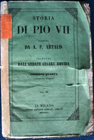 Storia di Pio VII vol III°