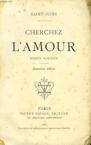 Imagen del vendedor de CHERCHEZ L'AMOUR, ROMAN PARISIEN a la venta por Le-Livre