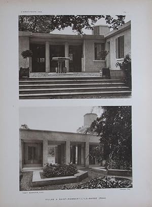 Bild des Verkufers fr L'Architecte. Revue mensuelle de l'art architectural publie avec le concours de la socit des architectes diplms par le gouvernement. Nouvelle Srie, Premire Anne 1924 zum Verkauf von ERIC CHAIM KLINE, BOOKSELLER (ABAA ILAB)