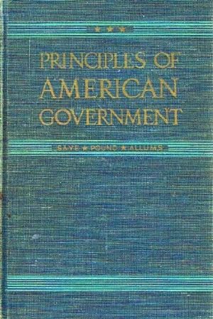 Seller image for Principles of American Government for sale by Round Table Books, LLC