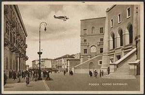 Foggia Corso Garibaldi cartolina d'epoca non viaggiata animata