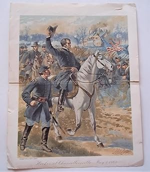 Image du vendeur pour Original Color Civil War Art Print: Hooker at Chancellorsville, May 3, 1863 (1897) mis en vente par Bloomsbury Books