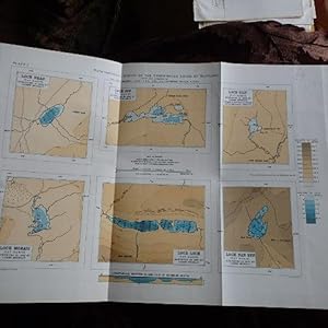 MAP OF THE LOCHS OF BHAC, CON, TILT, MORAIG, LOCH & LOCH NA EUN (TAY BASIN) from the BATHYMETRICA...