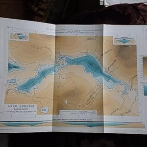 MAP OF LOCHS LURGAIN (Garvie Basin) from the BATHYMETRICAL SURVEY OF THE FRESHWATER LOCHS OF SCOT...