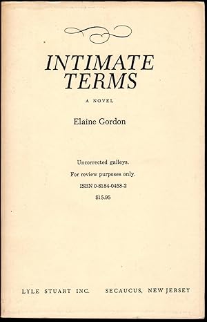 Seller image for INTIMATE TERMS for sale by Mirror Image Book