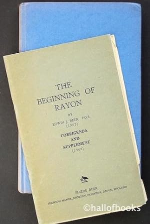 The Beginning of Rayon, including Corrigenda and Supplement.