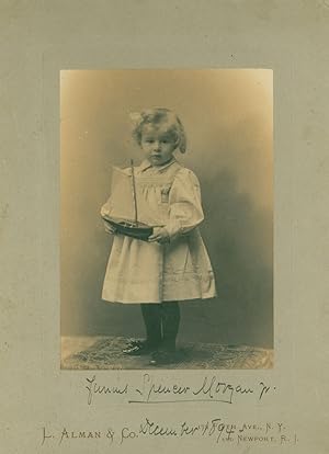 Two Portrait photographs of Junius Spencer Morgan, Jr., as toddler and child, dated December 1894...