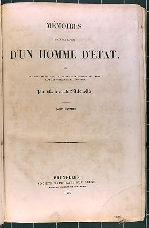 Mémoires Tirées Des Papiers D'un Homme D"état Volume 1