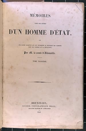 Mémoires Tirées Des Papiers D'un Homme D'état Volume 3