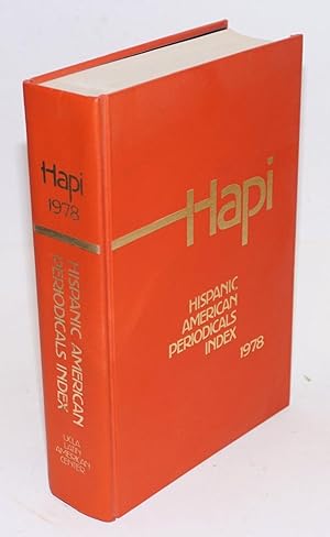 Seller image for HAPI; Hispanic American periodicals index 1978 for sale by Bolerium Books Inc.
