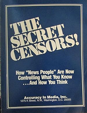 Seller image for The Secret Censors for sale by Moneyblows Books & Music