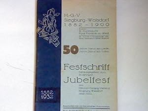 Aus der Geschichte des Männer-Gesang-Vereins Siegburg-Wolsdorf 1882 - 1900. - in : MGV Siegburg-W...